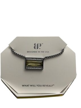 Bomb Party November 2025 RARE UNICORN Necklace! Hematite/Citrine Beautiful! NIB